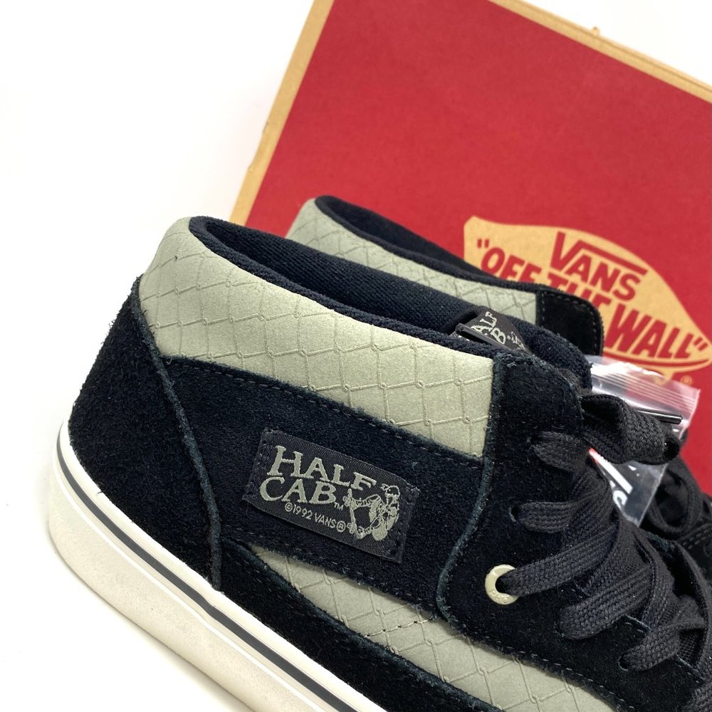 VANS Half Cab Pro Black Suede Canvas Mid Sneakers Men’s 12 Size VN0A38CP2LA - Picture 6 of 8